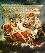 Jacques-Louis  David Mars Disarmed by Venus and the Three Graces France oil painting reproduction